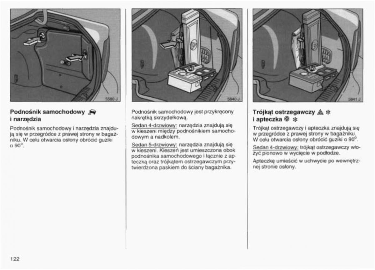 Opel Vectra B instrukcja obslugi / page 119