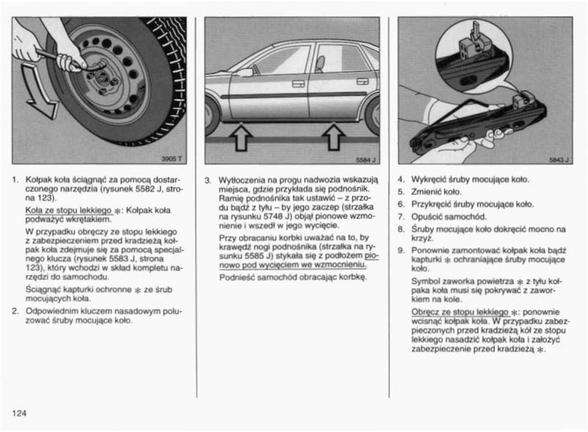 Opel Vectra B instrukcja obslugi / page 121