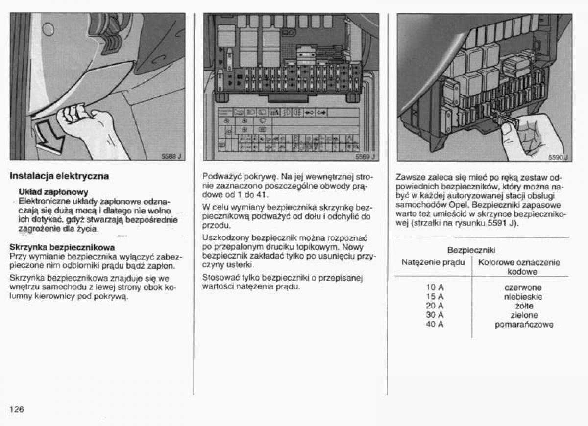 Opel Vectra B instrukcja obslugi / page 123