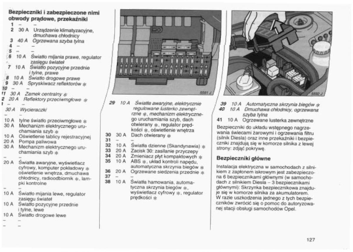 Opel Vectra B instrukcja obslugi / page 124