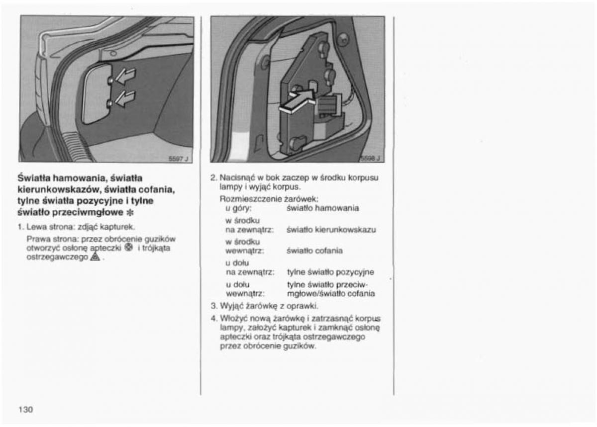 Opel Vectra B instrukcja obslugi / page 127