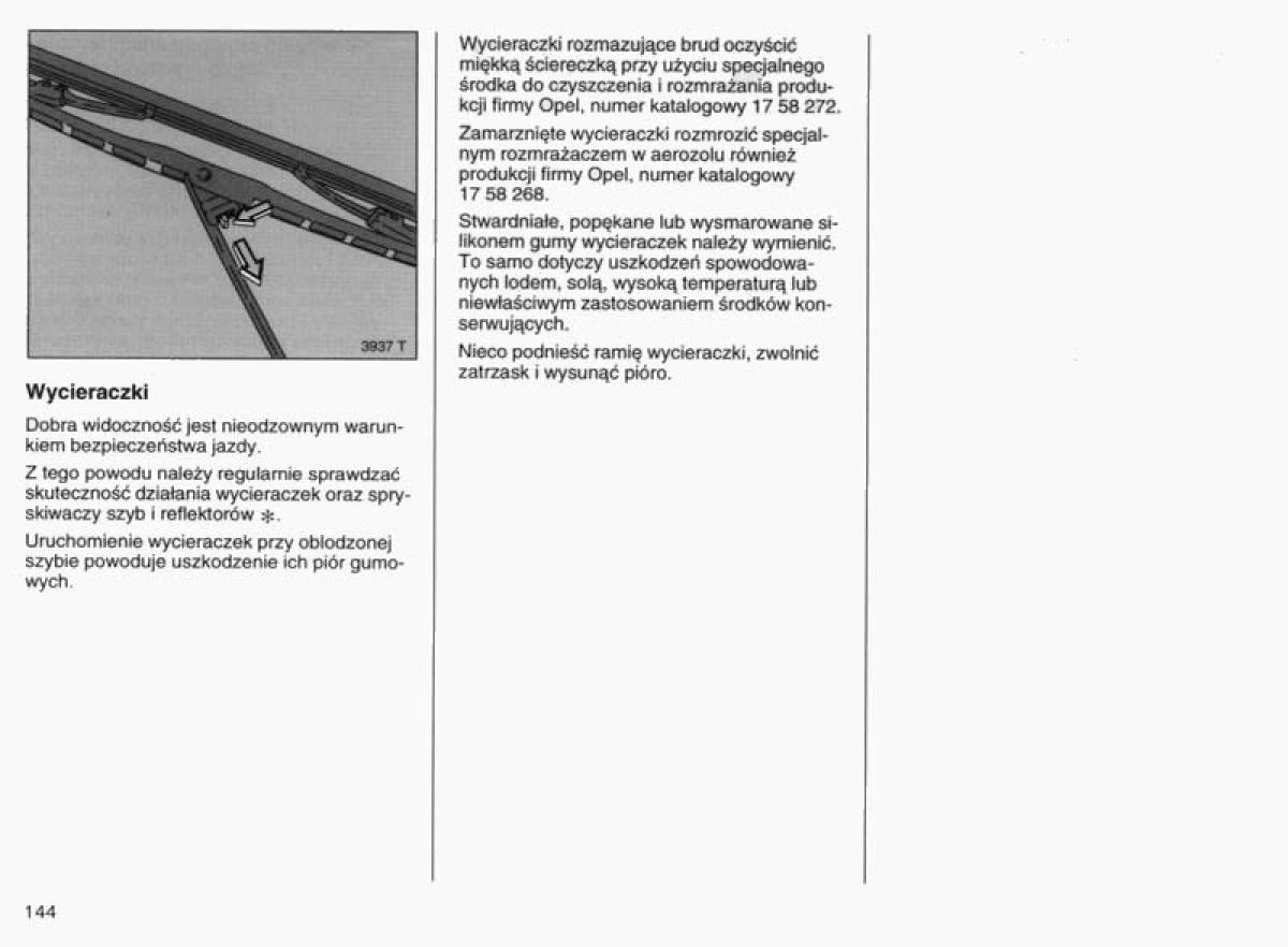 Opel Vectra B instrukcja obslugi / page 140