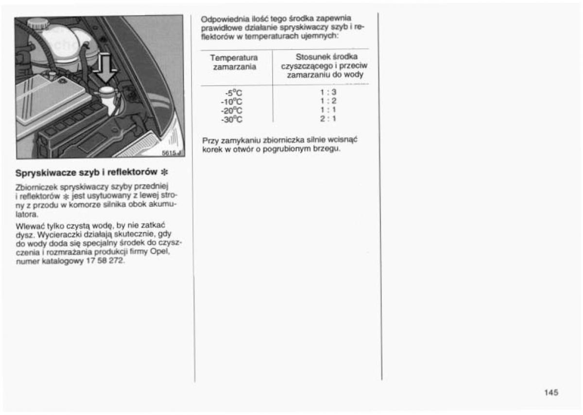 Opel Vectra B instrukcja obslugi / page 141