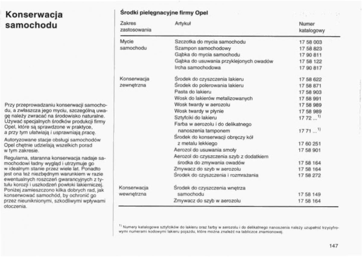 Opel Vectra B instrukcja obslugi / page 143