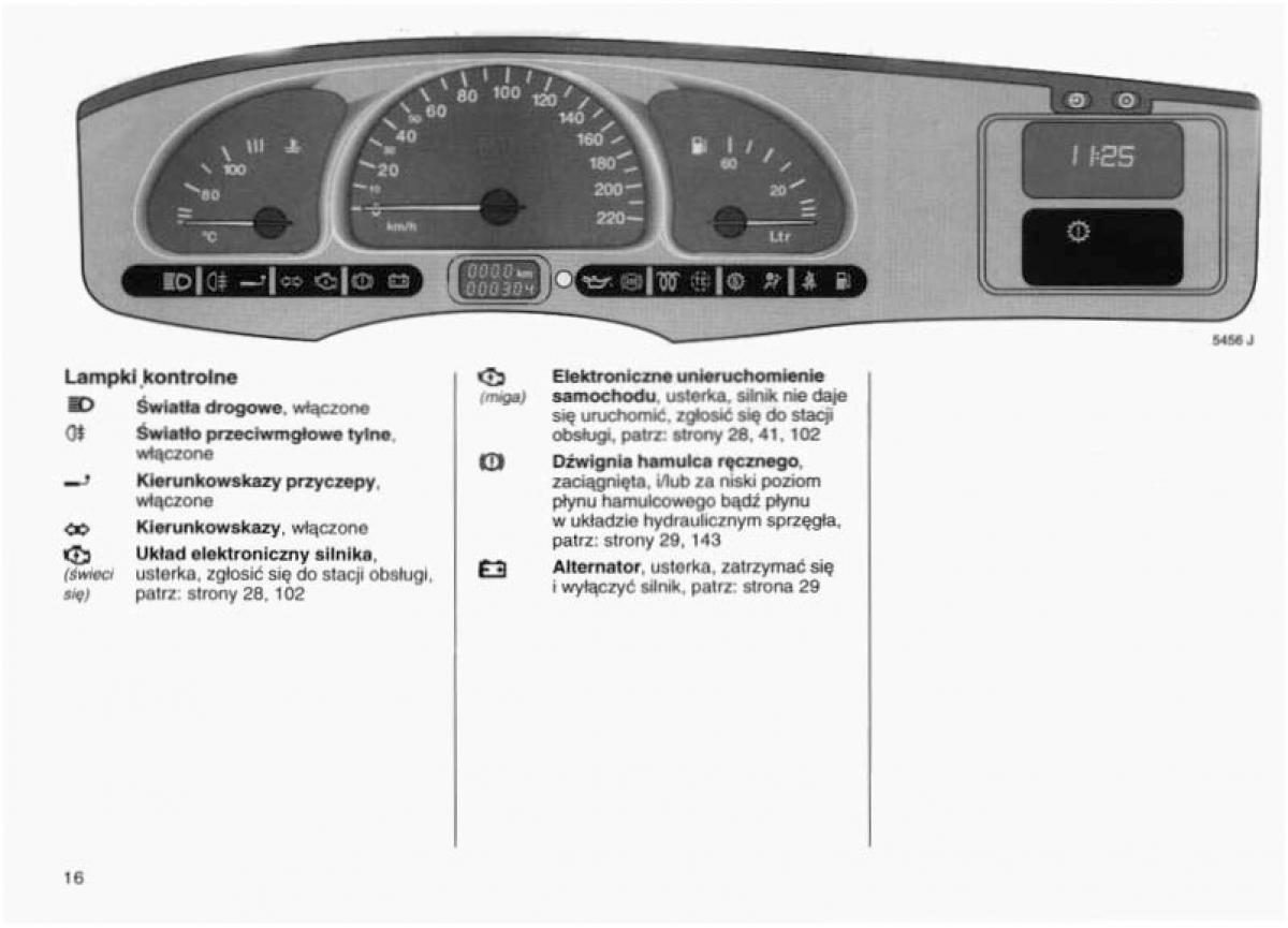 Opel Vectra B instrukcja obslugi / page 16