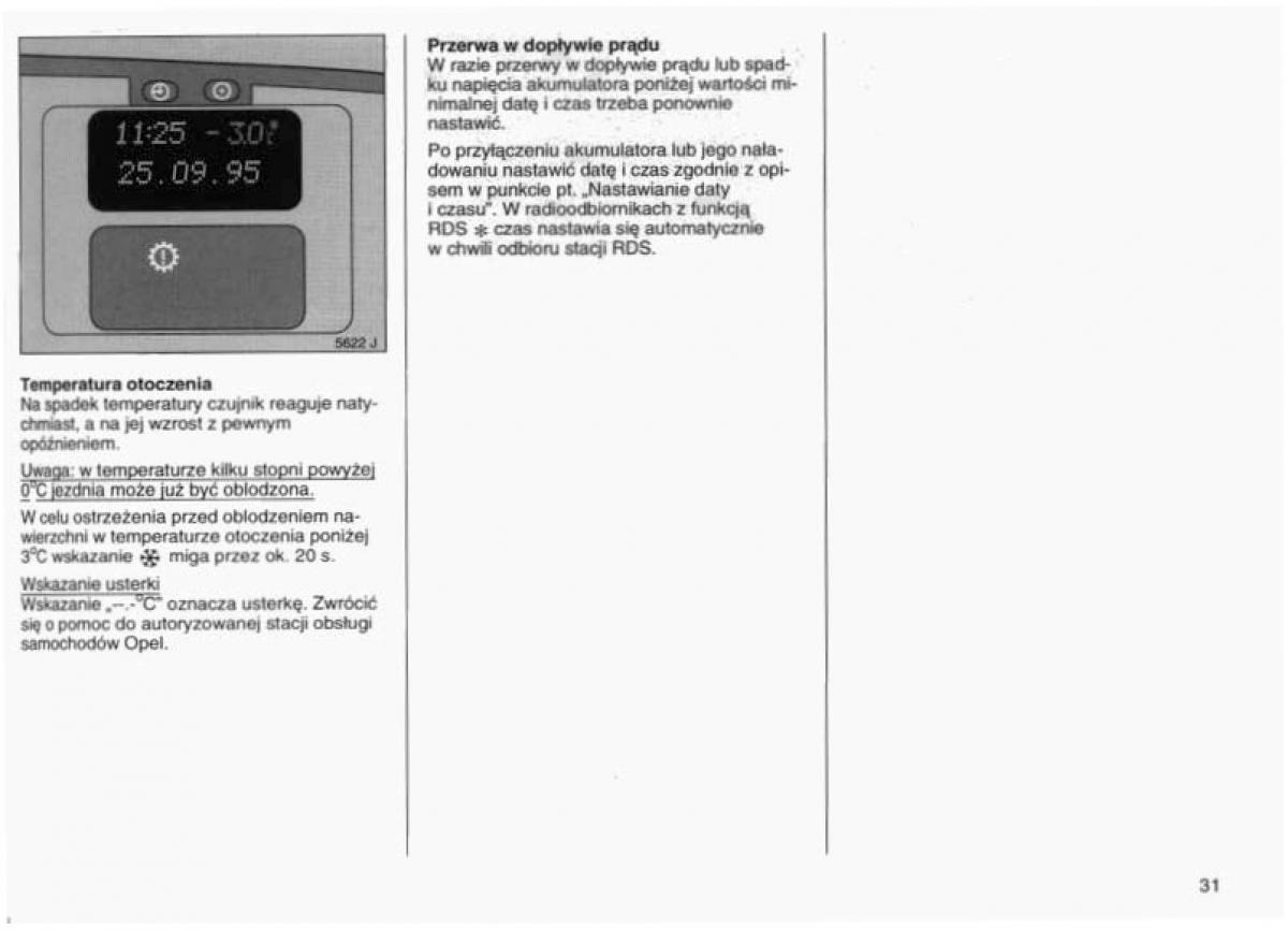 Opel Vectra B instrukcja obslugi / page 30