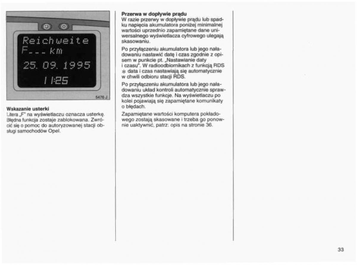 Opel Vectra B instrukcja obslugi / page 32