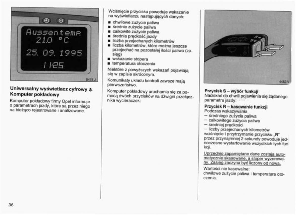 Opel Vectra B instrukcja obslugi / page 35