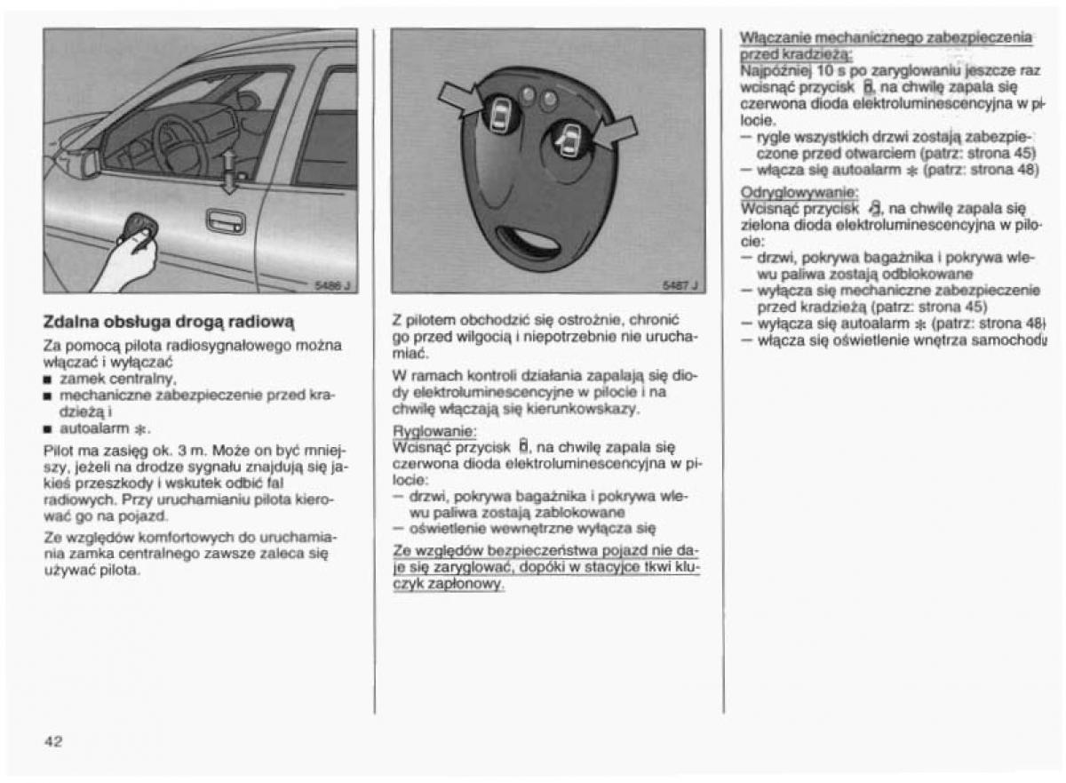 Opel Vectra B instrukcja obslugi / page 41