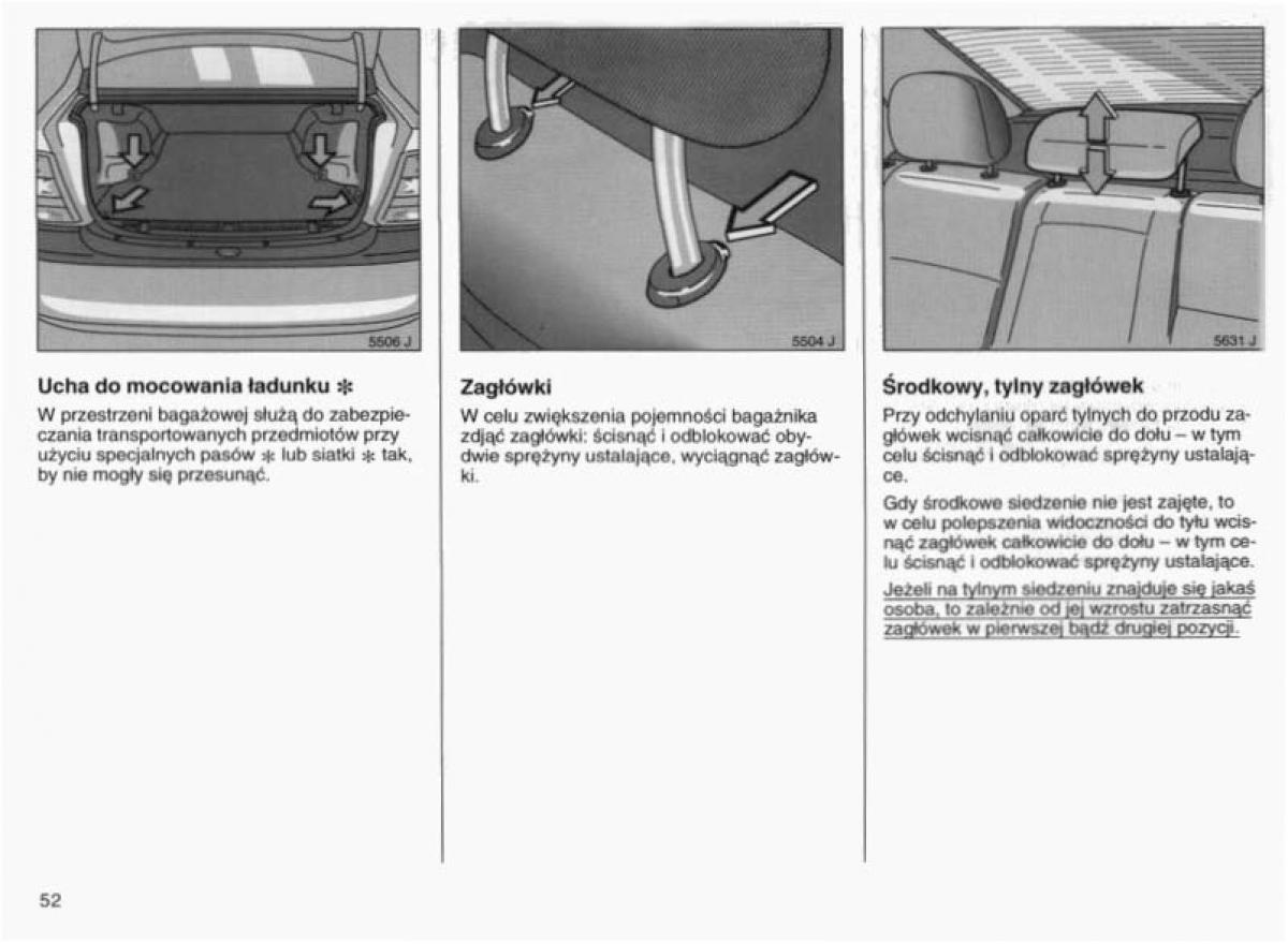 Opel Vectra B instrukcja obslugi / page 51