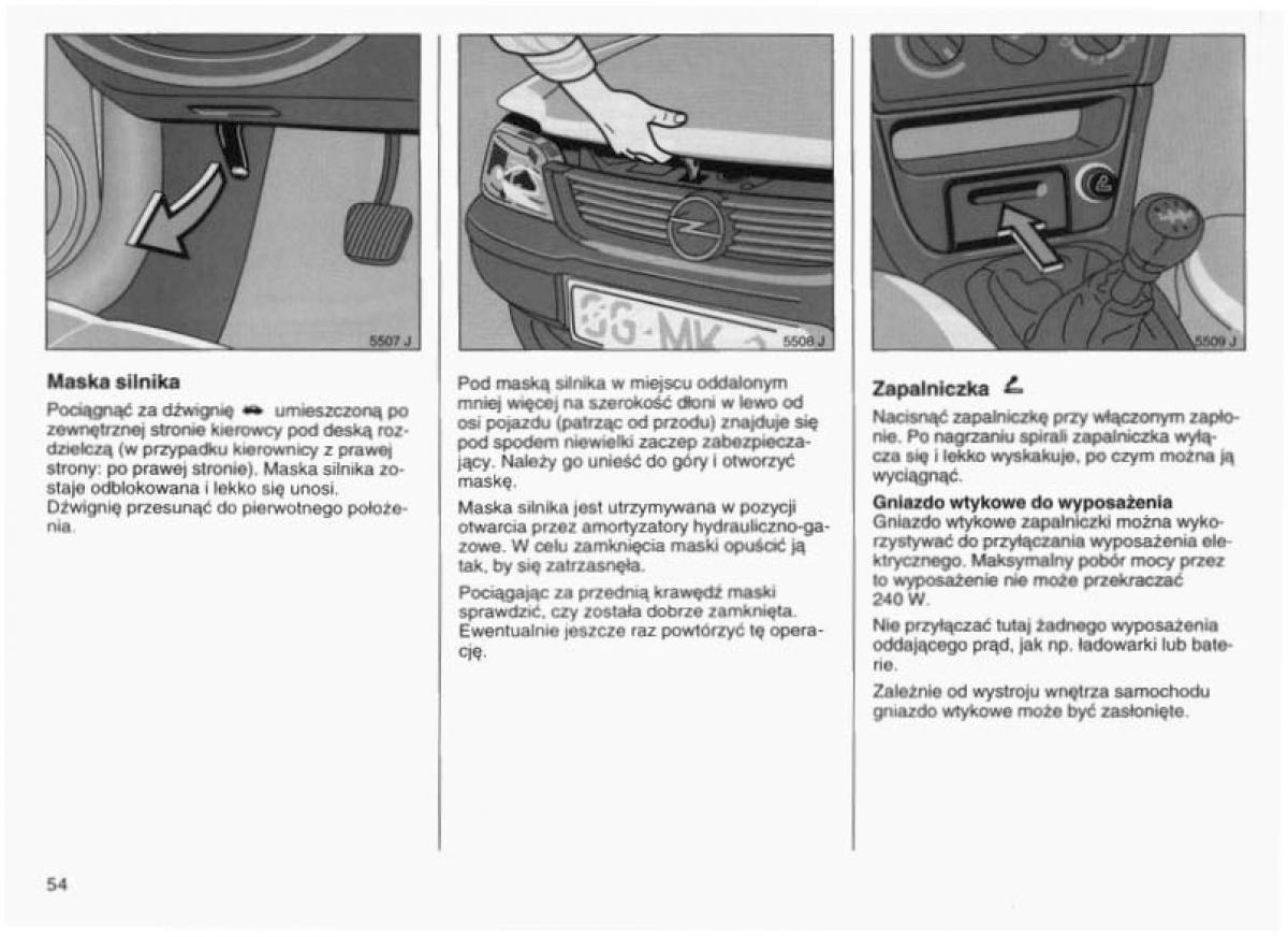 Opel Vectra B instrukcja obslugi / page 53