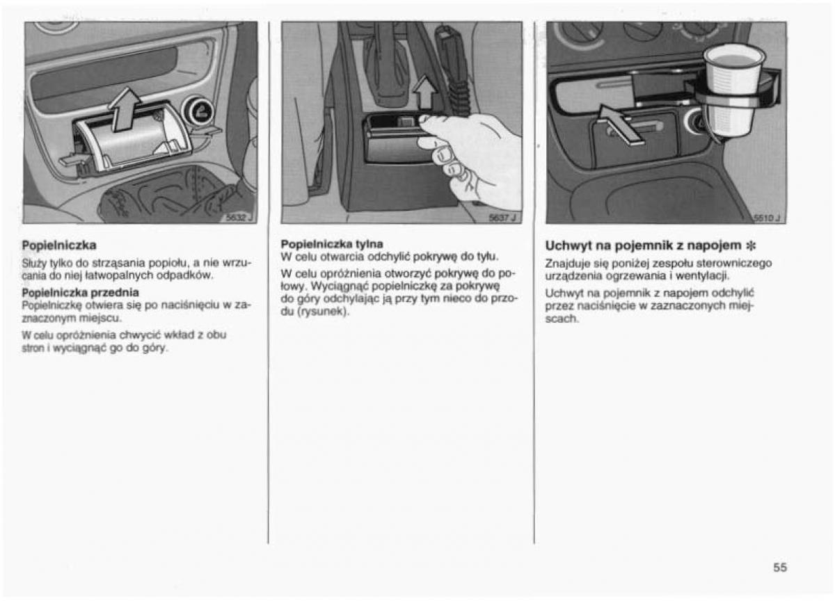 Opel Vectra B instrukcja obslugi / page 54