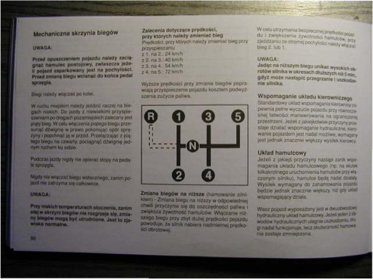 Chrysler Voyager Caravan III 3 instrukcja obslugi / page 90