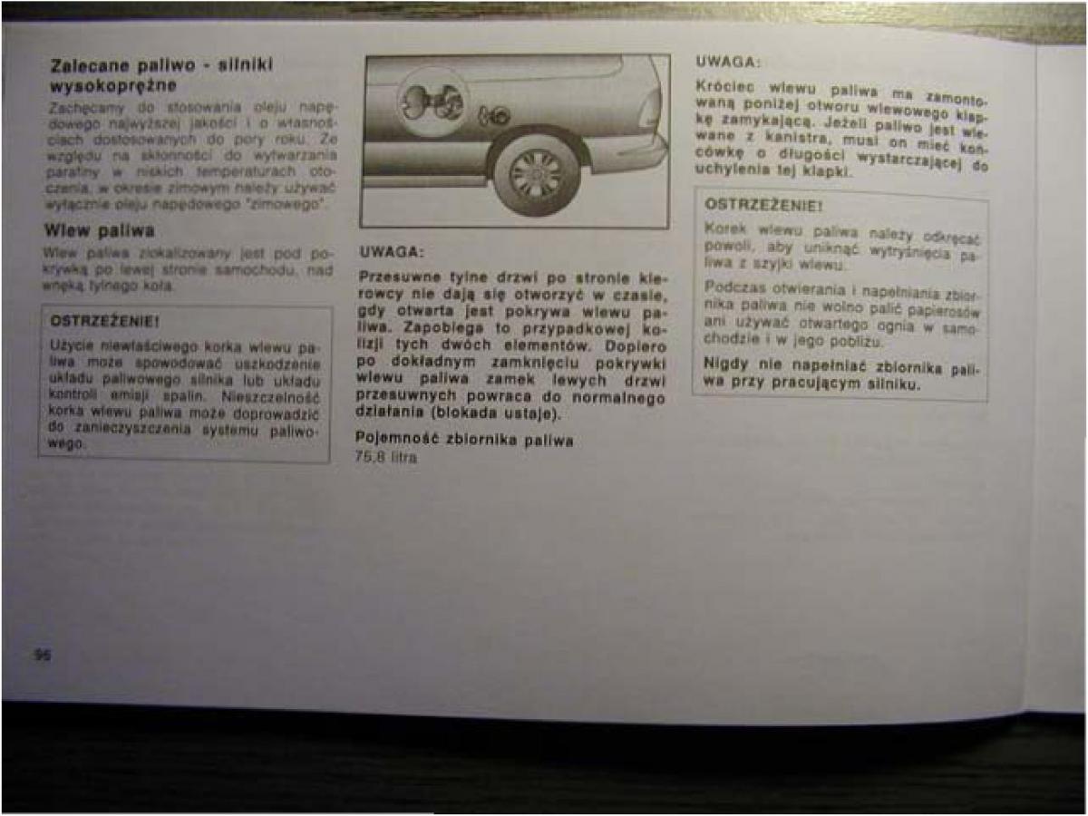 Chrysler Voyager Caravan III 3 instrukcja obslugi / page 93