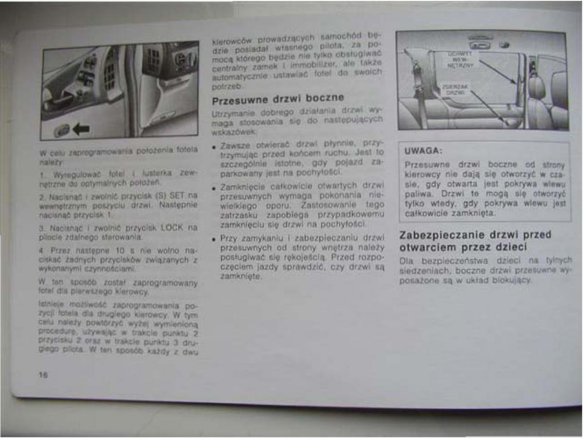 Chrysler Voyager Caravan III 3 instrukcja obslugi / page 18