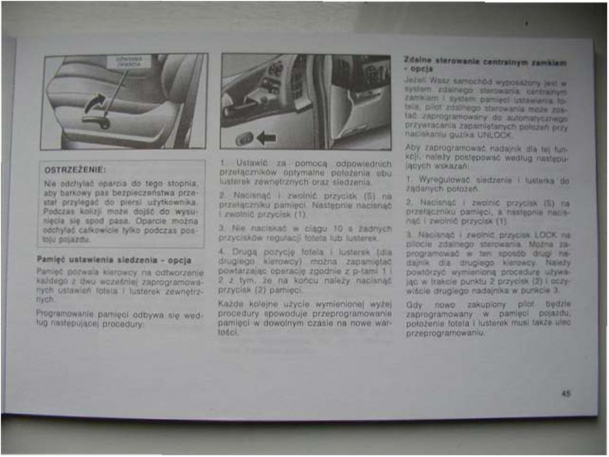 Chrysler Voyager Caravan III 3 instrukcja obslugi / page 46