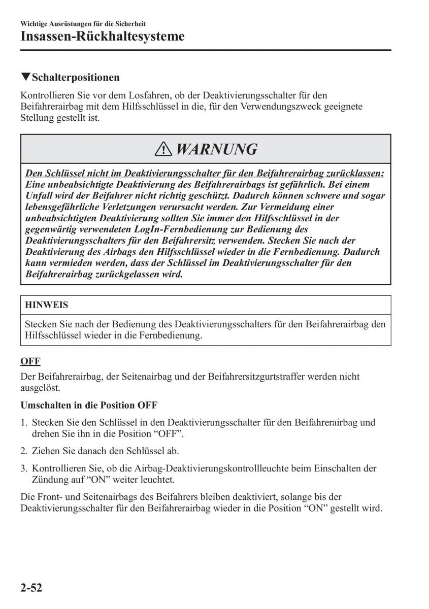 manual Mazda CX 5 Mazda CX 5 Handbuch / page 68