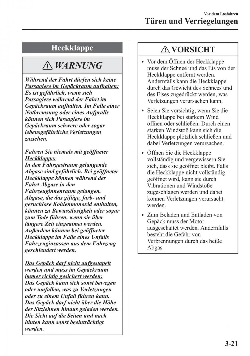 manual Mazda CX 5 Mazda CX 5 Handbuch / page 97