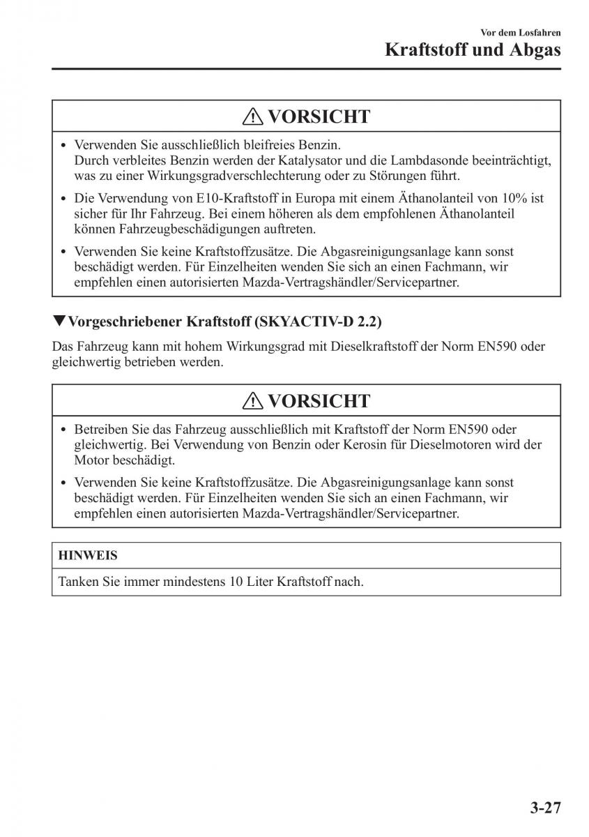 manual Mazda CX 5 Mazda CX 5 Handbuch / page 103