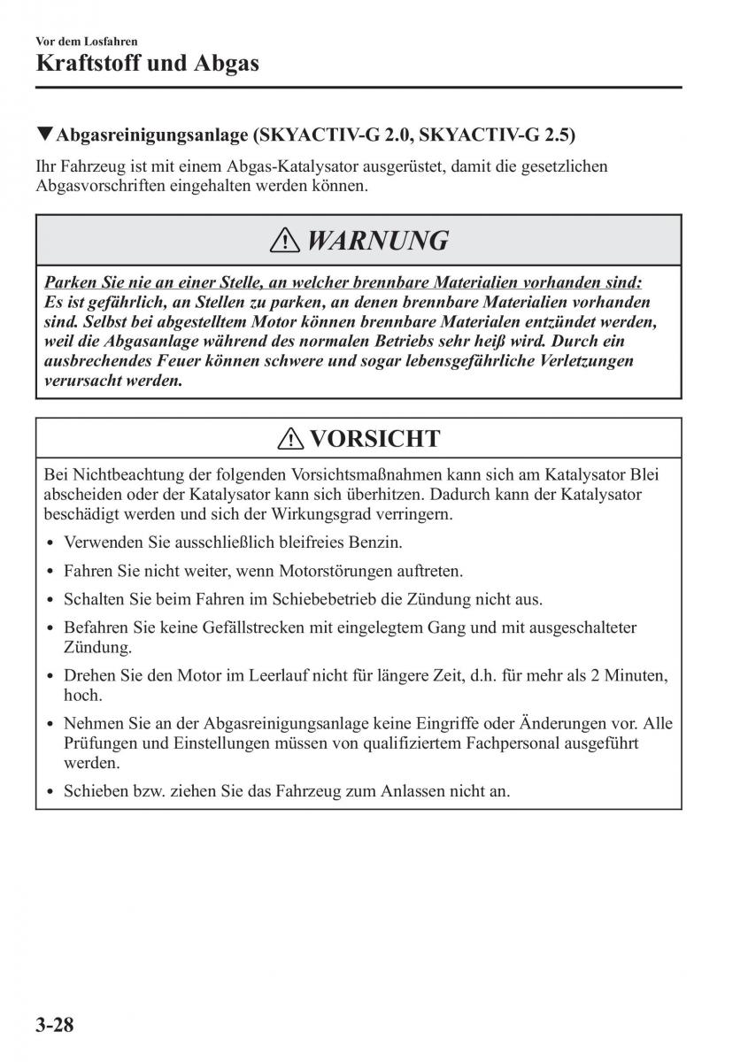 manual Mazda CX 5 Mazda CX 5 Handbuch / page 104