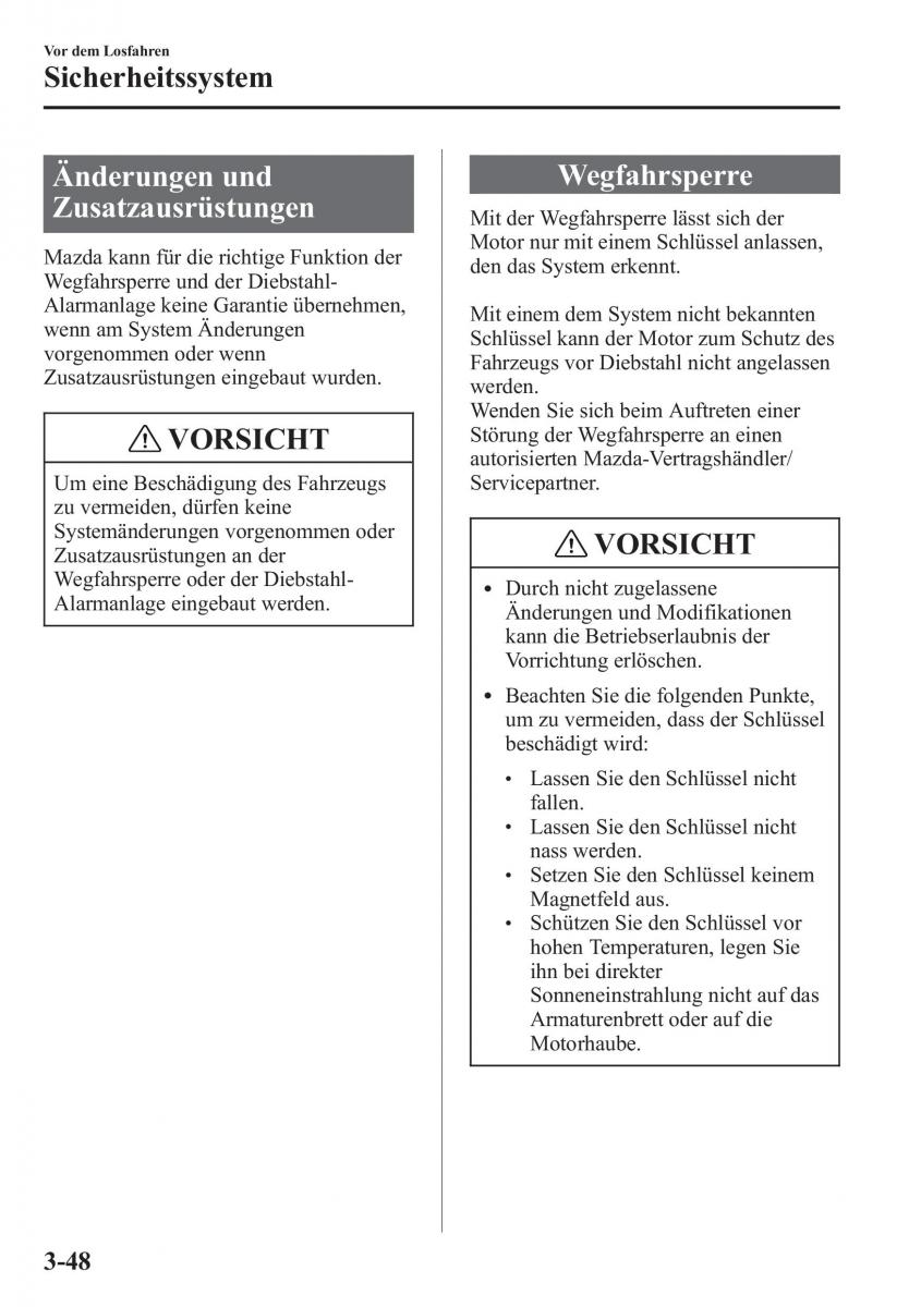 manual Mazda CX 5 Mazda CX 5 Handbuch / page 124