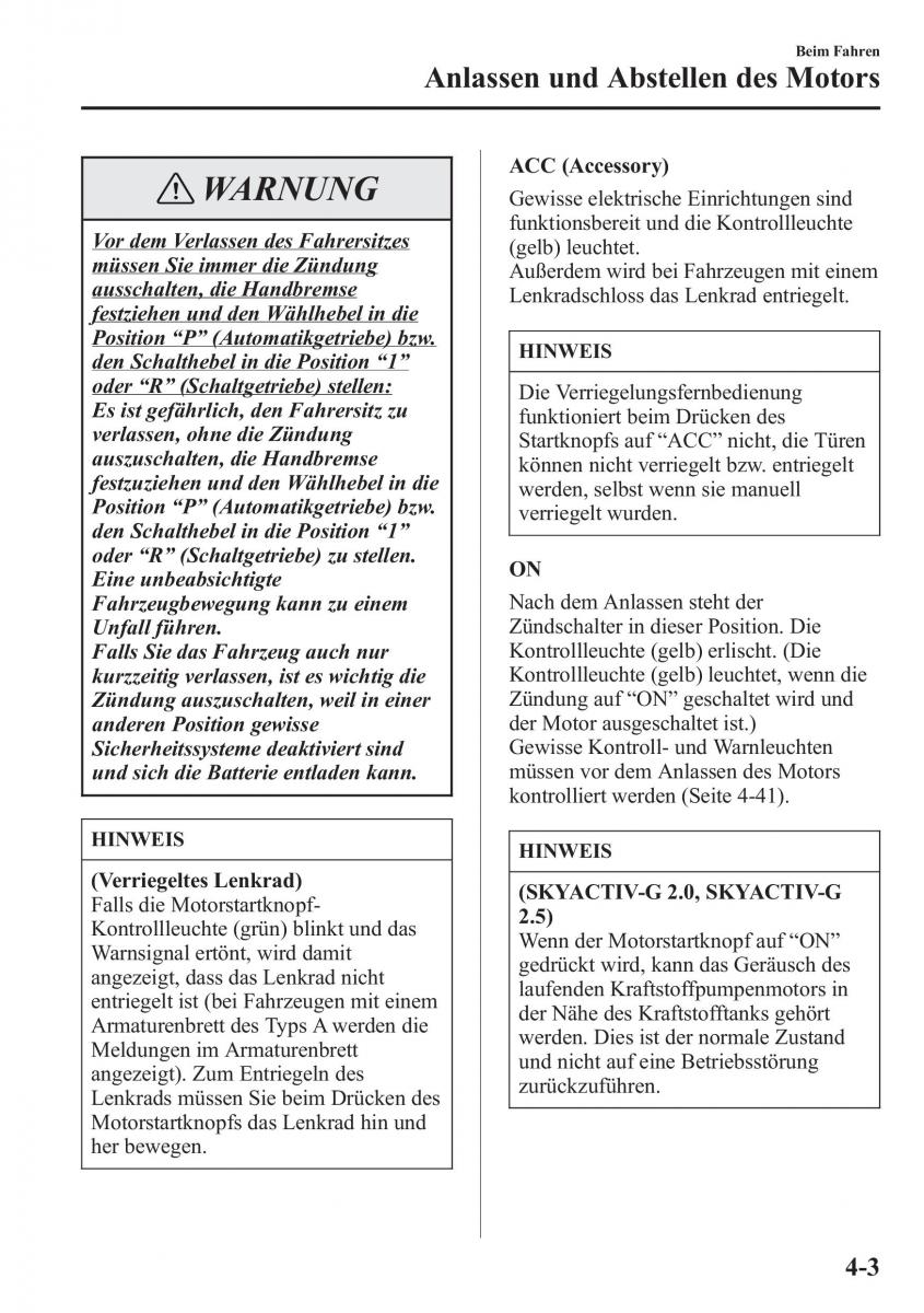 manual Mazda CX 5 Mazda CX 5 Handbuch / page 153