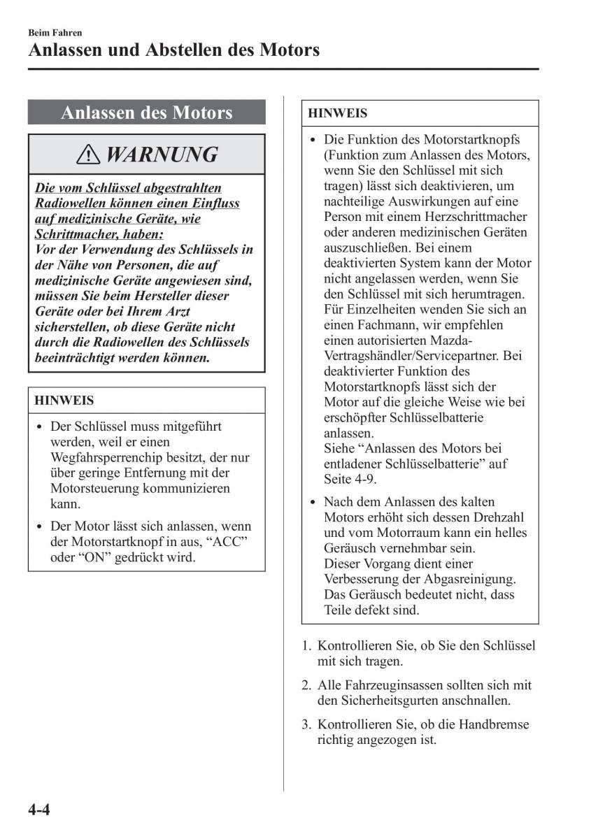 manual Mazda CX 5 Mazda CX 5 Handbuch / page 154