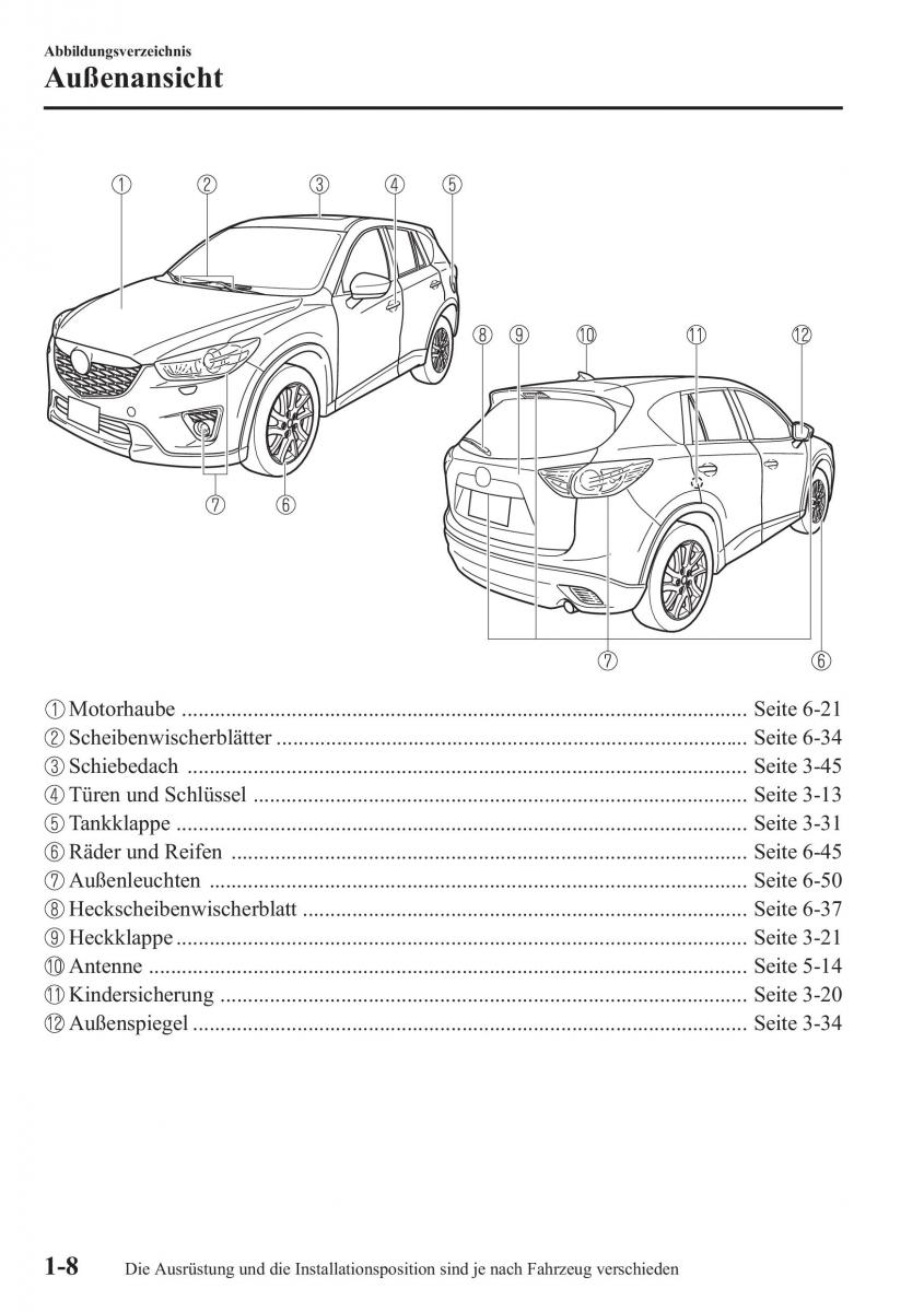 manual Mazda CX 5 Mazda CX 5 Handbuch / page 16