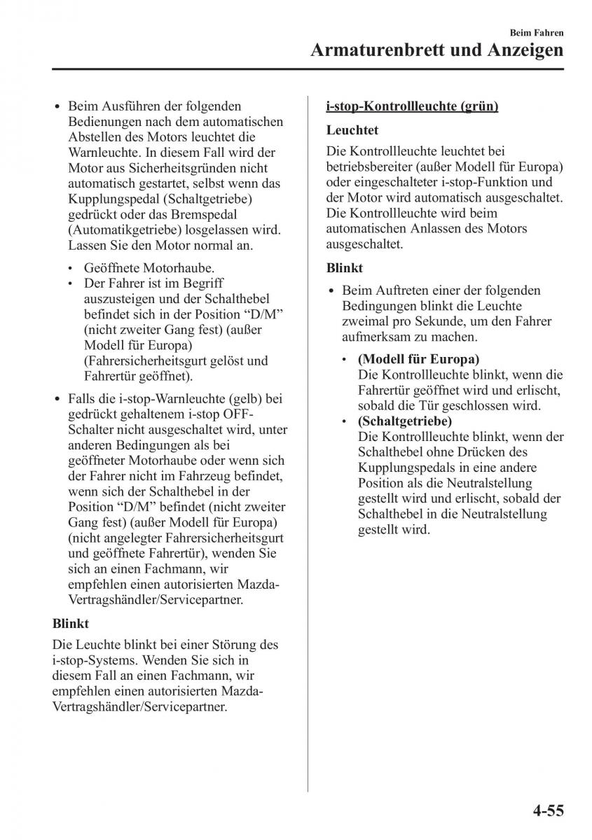 manual Mazda CX 5 Mazda CX 5 Handbuch / page 205