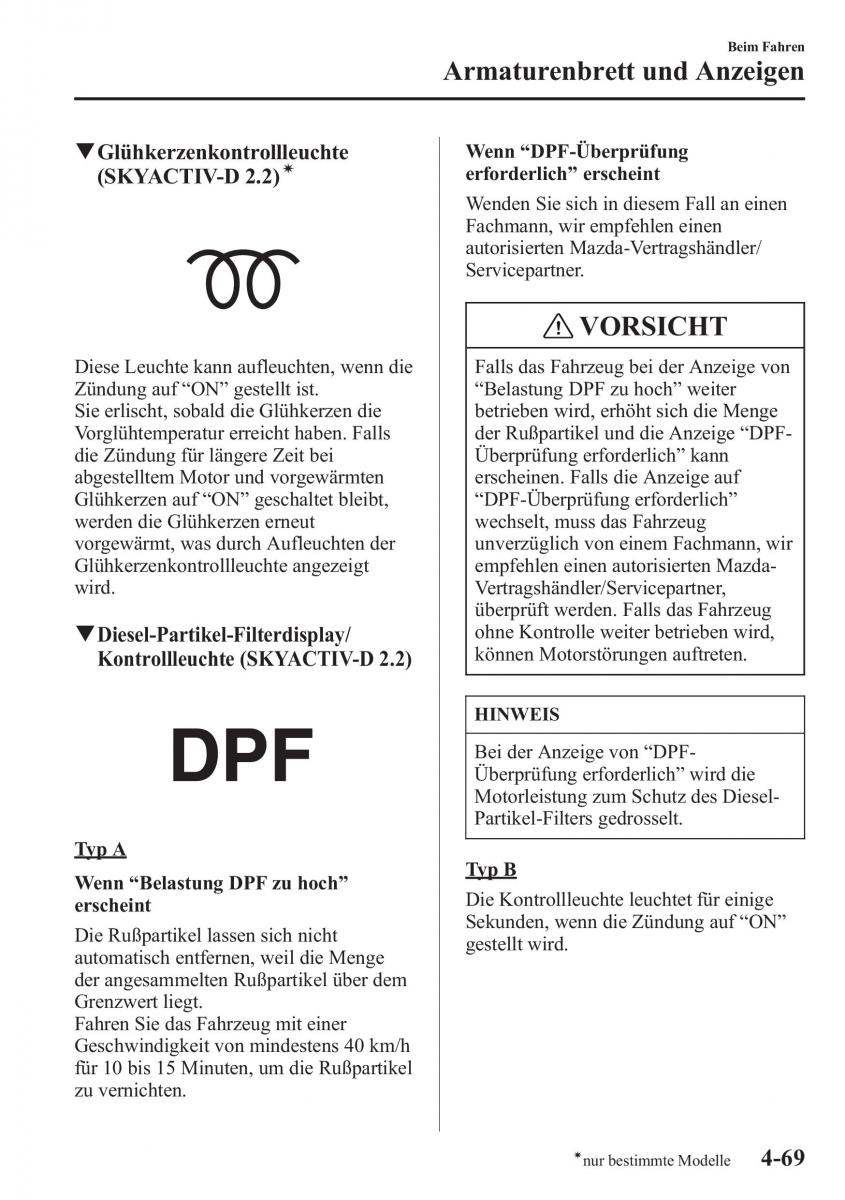 manual Mazda CX 5 Mazda CX 5 Handbuch / page 219