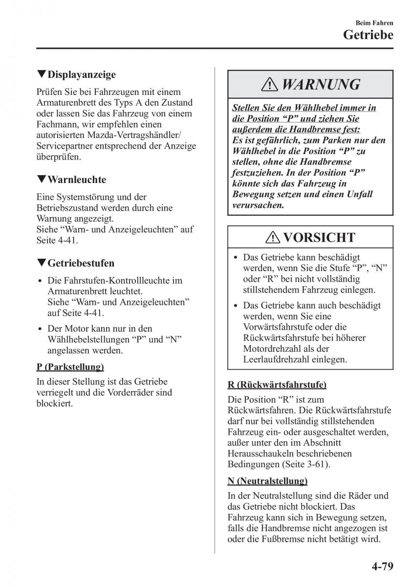 manual Mazda CX 5 Mazda CX 5 Handbuch / page 229