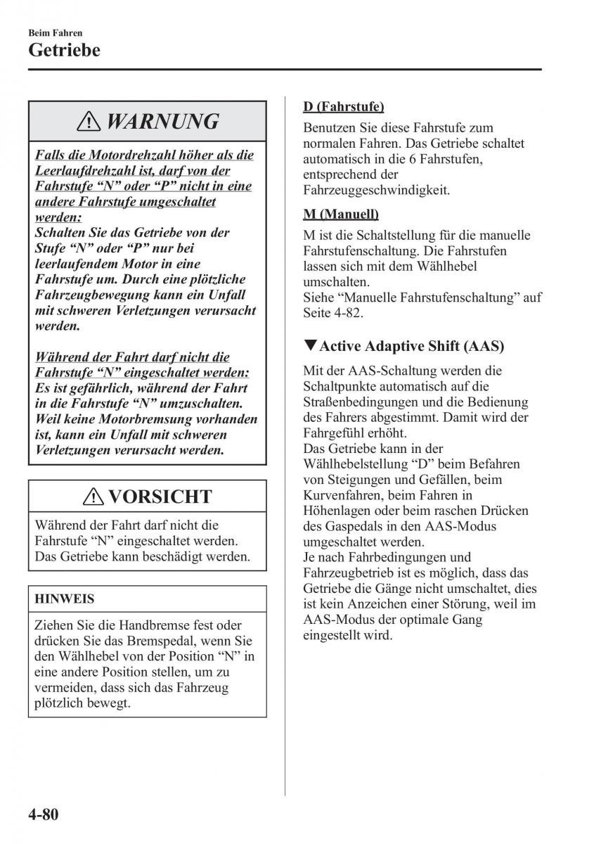 manual Mazda CX 5 Mazda CX 5 Handbuch / page 230