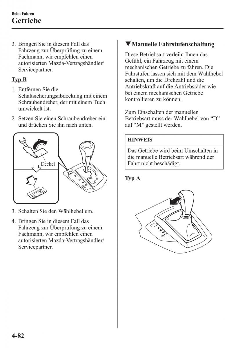 manual Mazda CX 5 Mazda CX 5 Handbuch / page 232