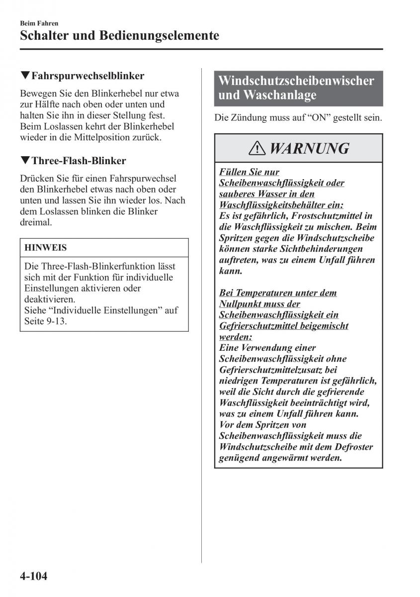 manual Mazda CX 5 Mazda CX 5 Handbuch / page 254