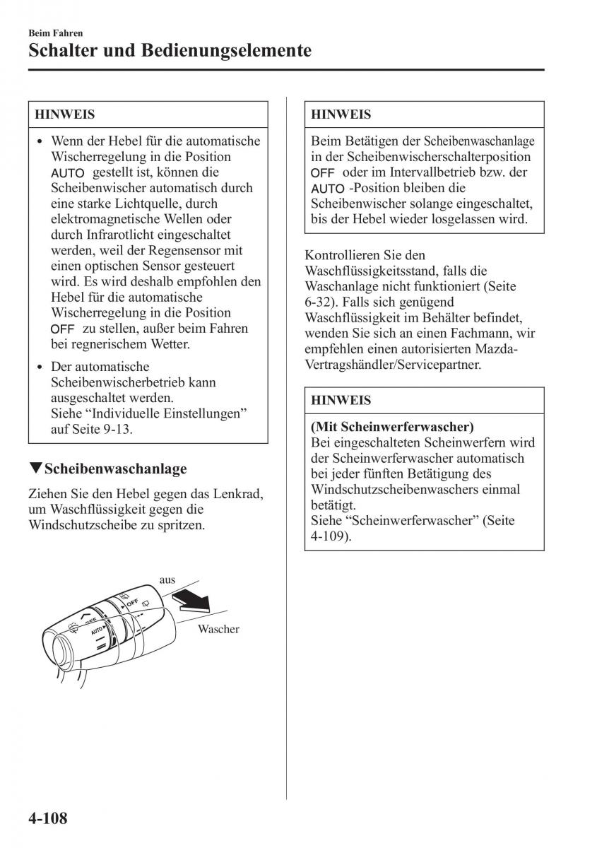 manual Mazda CX 5 Mazda CX 5 Handbuch / page 258