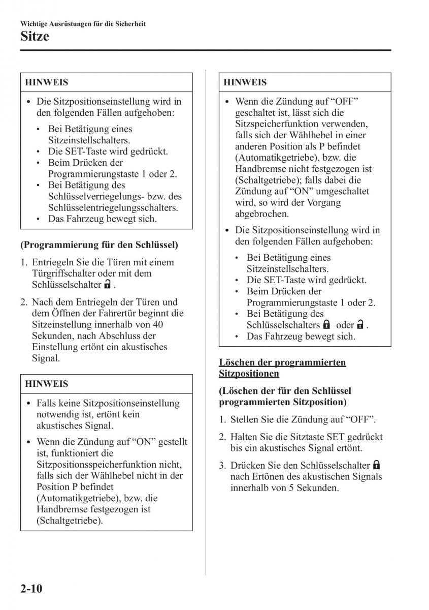 manual Mazda CX 5 Mazda CX 5 Handbuch / page 26