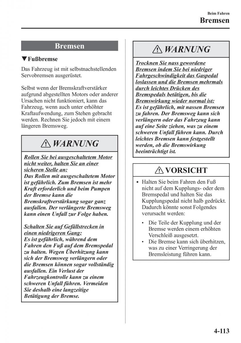 manual Mazda CX 5 Mazda CX 5 Handbuch / page 263