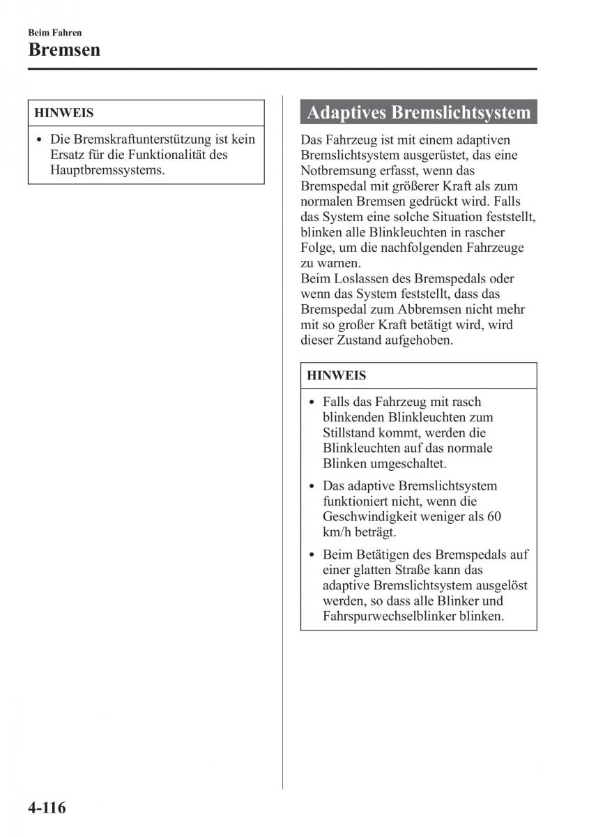 manual Mazda CX 5 Mazda CX 5 Handbuch / page 266