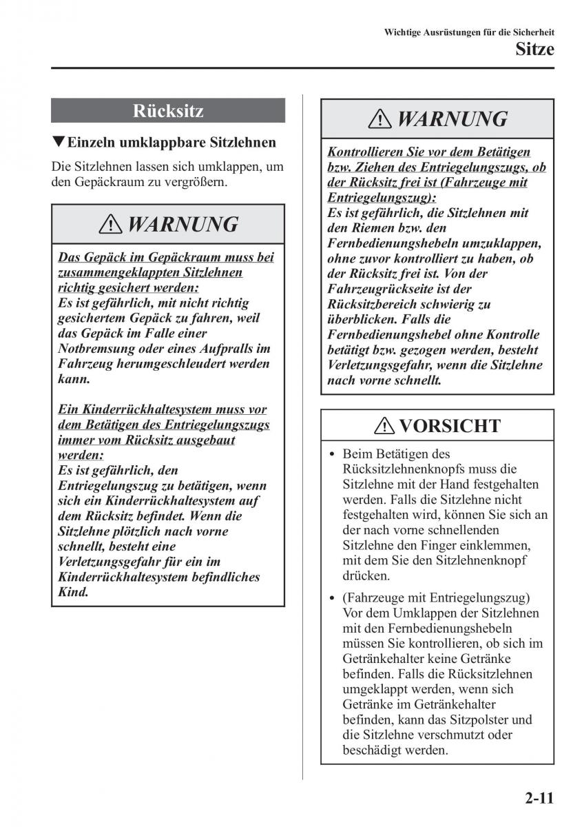 manual Mazda CX 5 Mazda CX 5 Handbuch / page 27