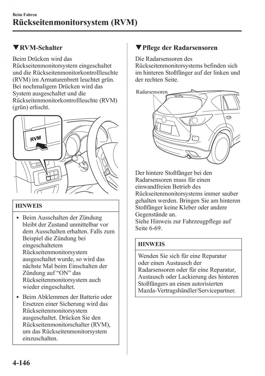 Mazda CX 5 Handbuch / page 296