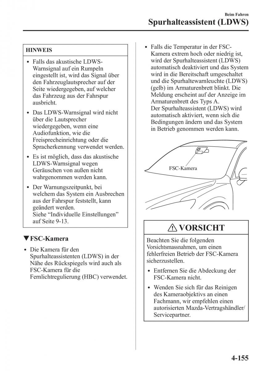 Mazda CX 5 Handbuch / page 305