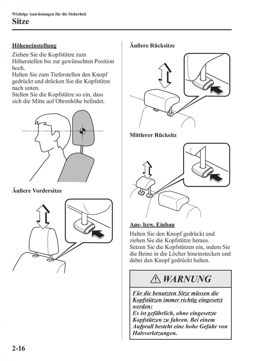 manual Mazda CX 5 Mazda CX 5 Handbuch / page 32