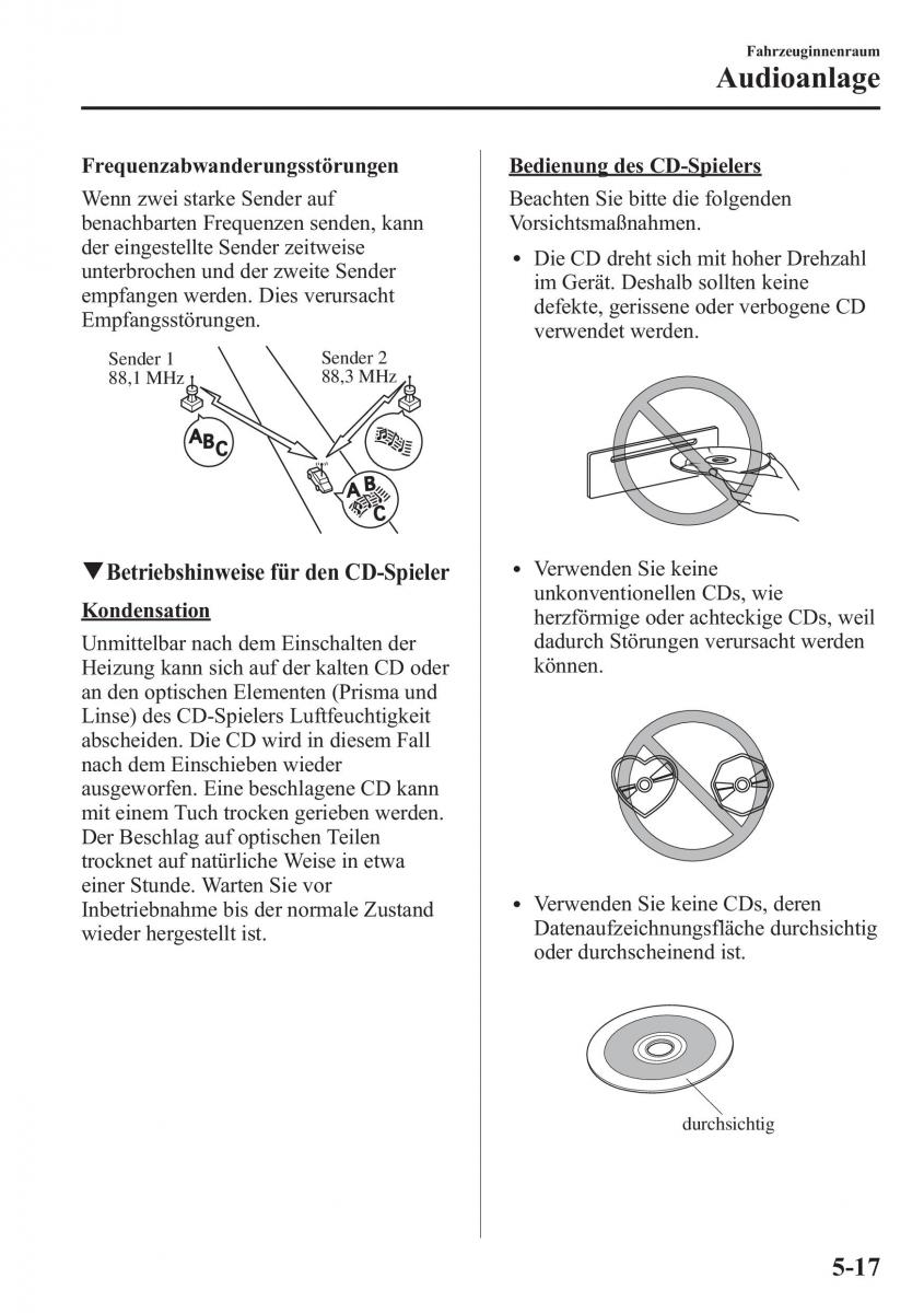 Mazda CX 5 Handbuch / page 351