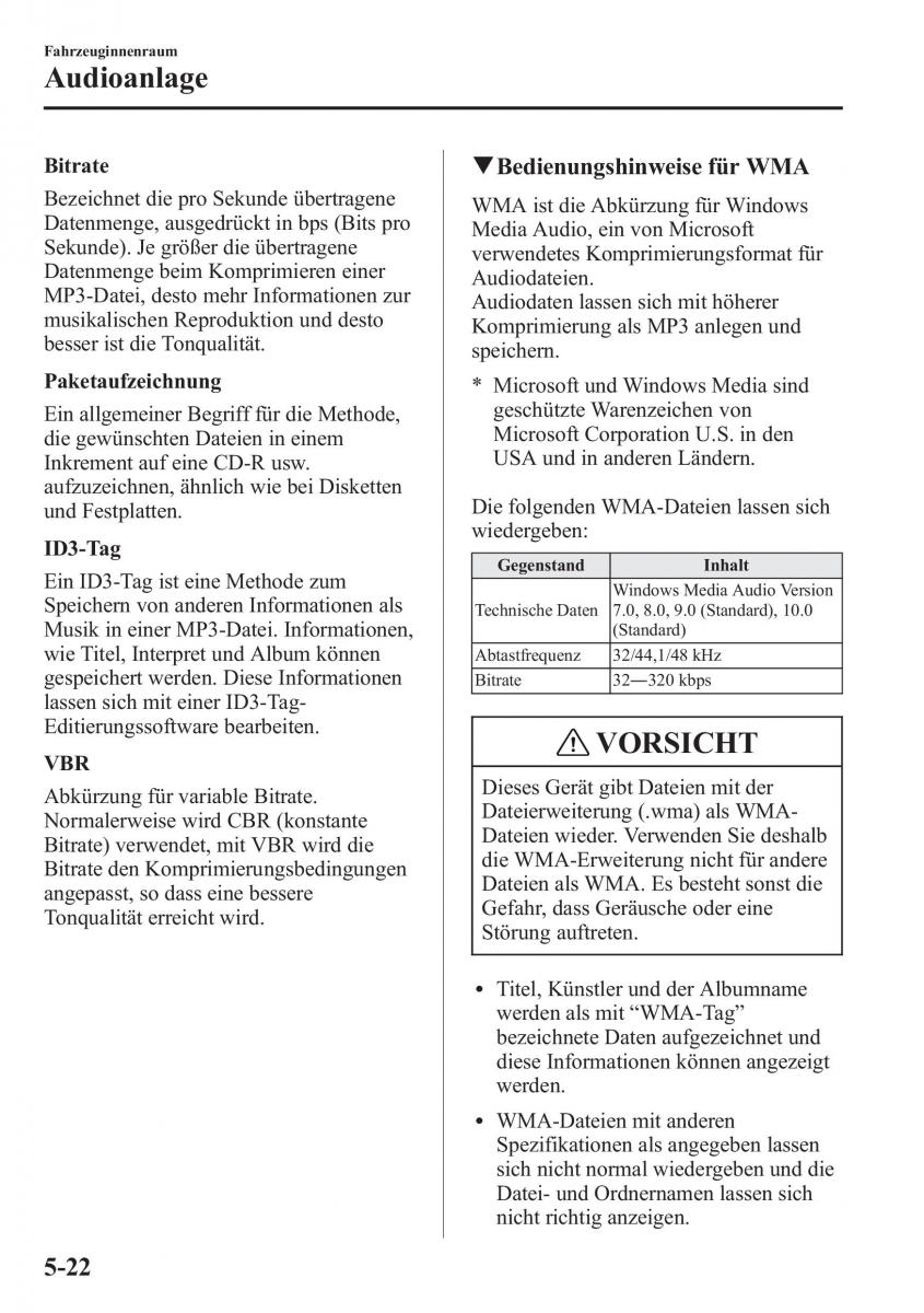 Mazda CX 5 Handbuch / page 356