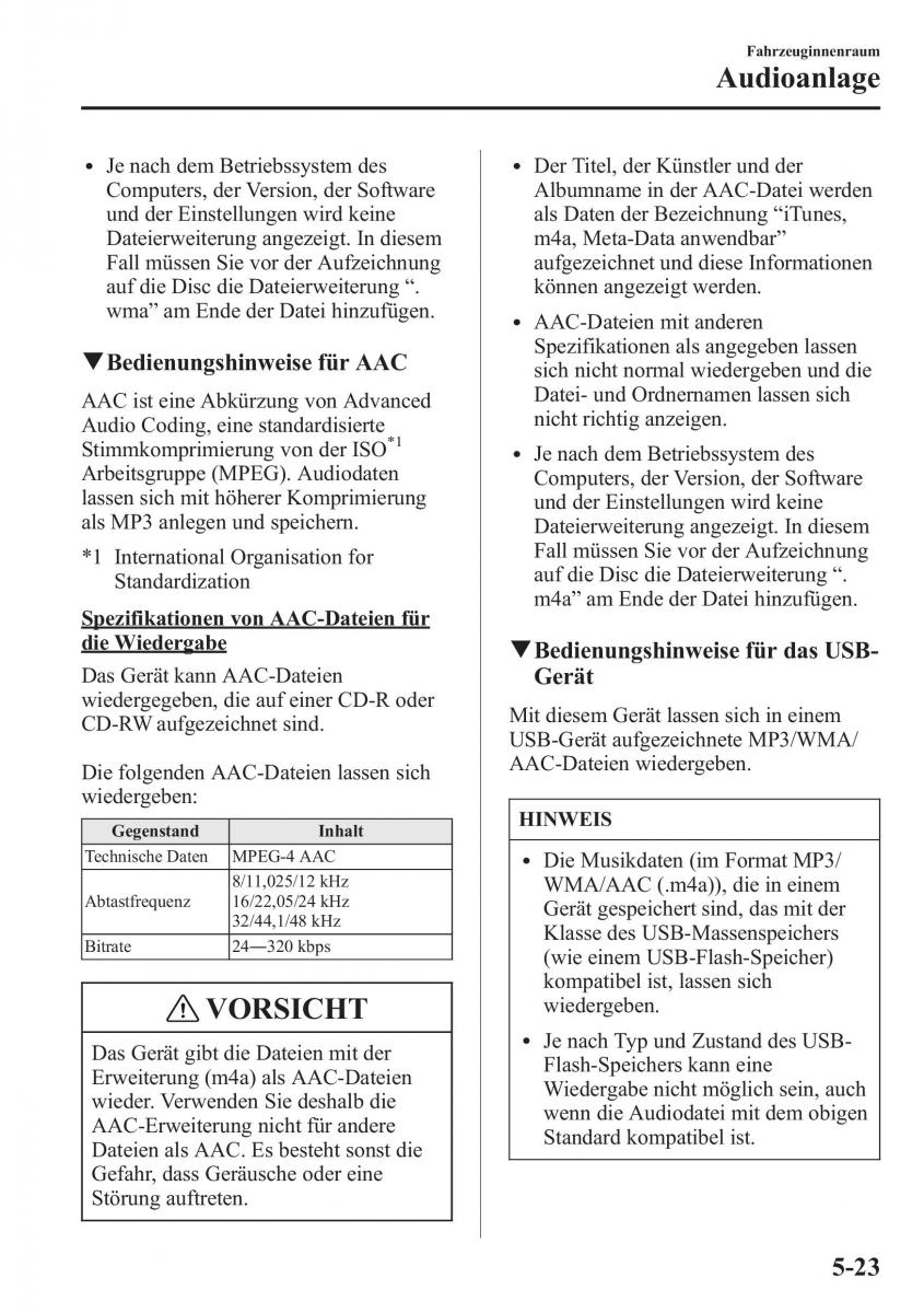 Mazda CX 5 Handbuch / page 357