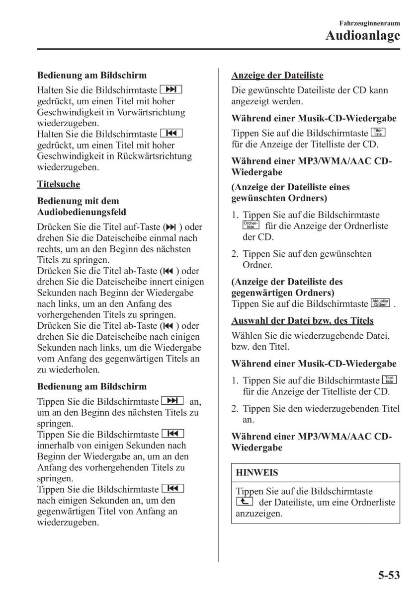 Mazda CX 5 Handbuch / page 387