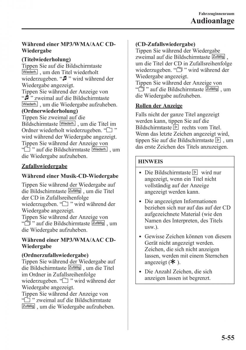 Mazda CX 5 Handbuch / page 389