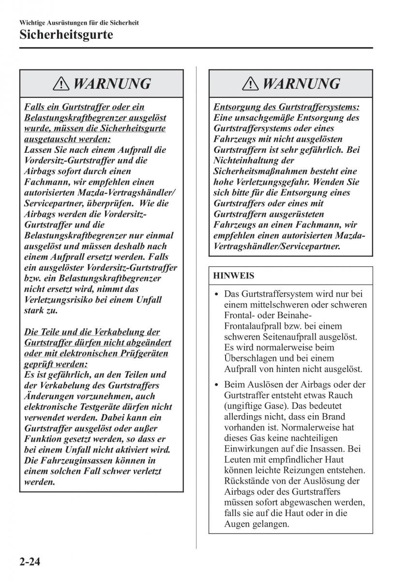 manual Mazda CX 5 Mazda CX 5 Handbuch / page 40