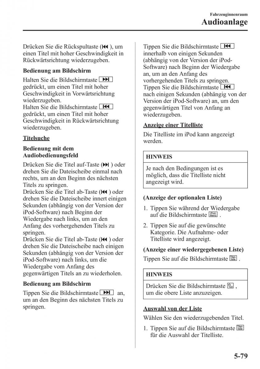 Mazda CX 5 Handbuch / page 413