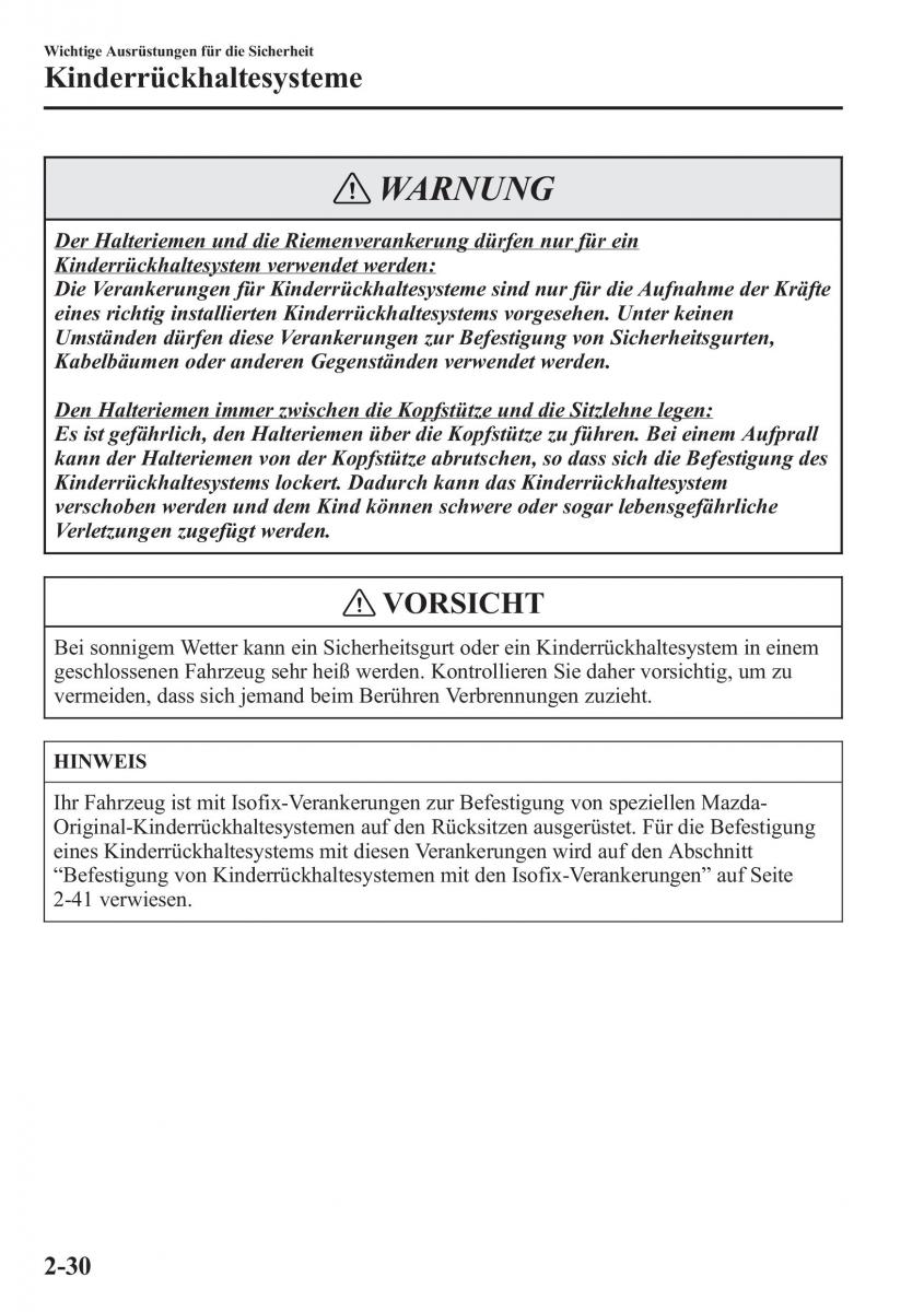 manual Mazda CX 5 Mazda CX 5 Handbuch / page 46